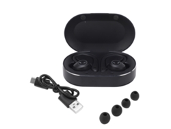 Fone De Ouvido Bluetooth 5.1 Estéreo Com Cancelamento De Ruído Waterproof Earbuds Com Gancho Para Esportes Preto