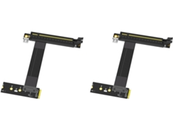 Lote 2 M 2 Nvme A Pcie X16 Cable De Extensión De 90° Pci Express 3.0 16x M Key Riser A