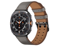 Correa de piel auténtica para Samsung Galaxy Watch Ultra con doble hebilla CSYY (47 mm)