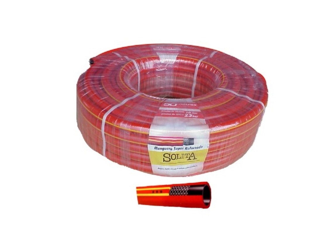Rolo 50 M. Mangueira SOLITA Vermelha 25