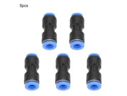 Conector Neumático Recto De Plástico Pg8-6mm Para Tubo De Aire (5 Unidades)