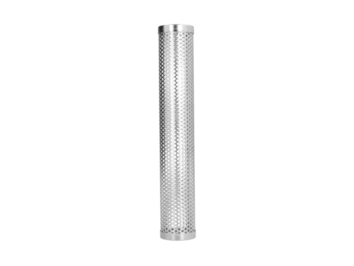 Tubo cilíndrico grande para ahumar, capacidad 30,6 x 5,3 cm, para barbacoa