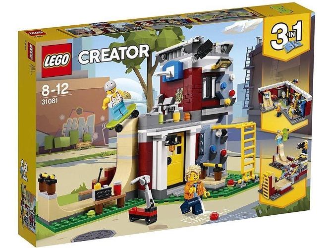 LEGO Creator 3 en 1: Casa de patinaje modular - 31081 (Edad Mínima: 8 - 422 Piezas)