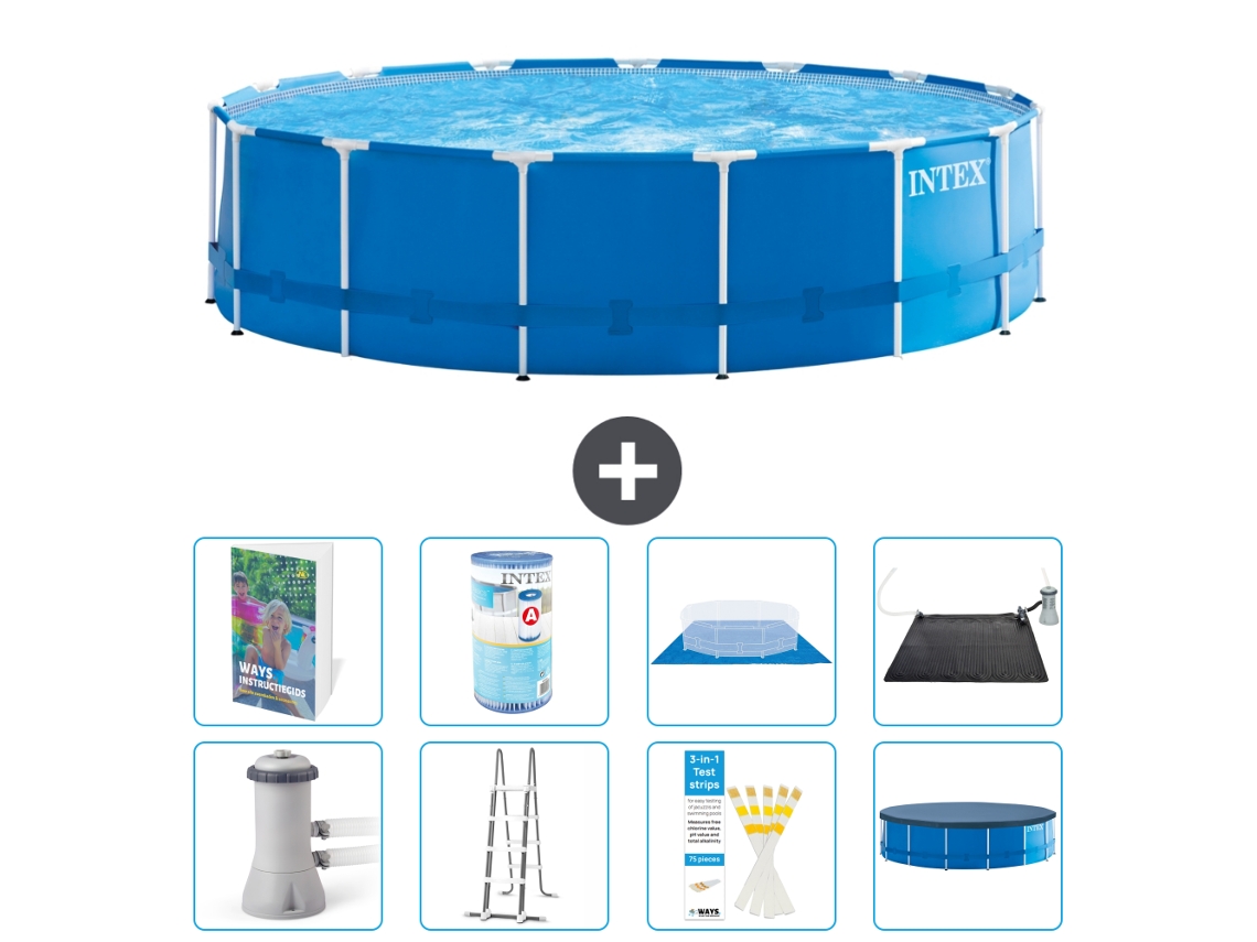 Intex Piscina Com Estrutura Redonda - 457x122 Cm - 9-peças S619
