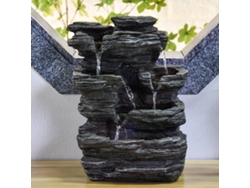 Fuente de Agua ZEN'LIGHT Pietra (Gris - 25x17x35 cm - Resina)