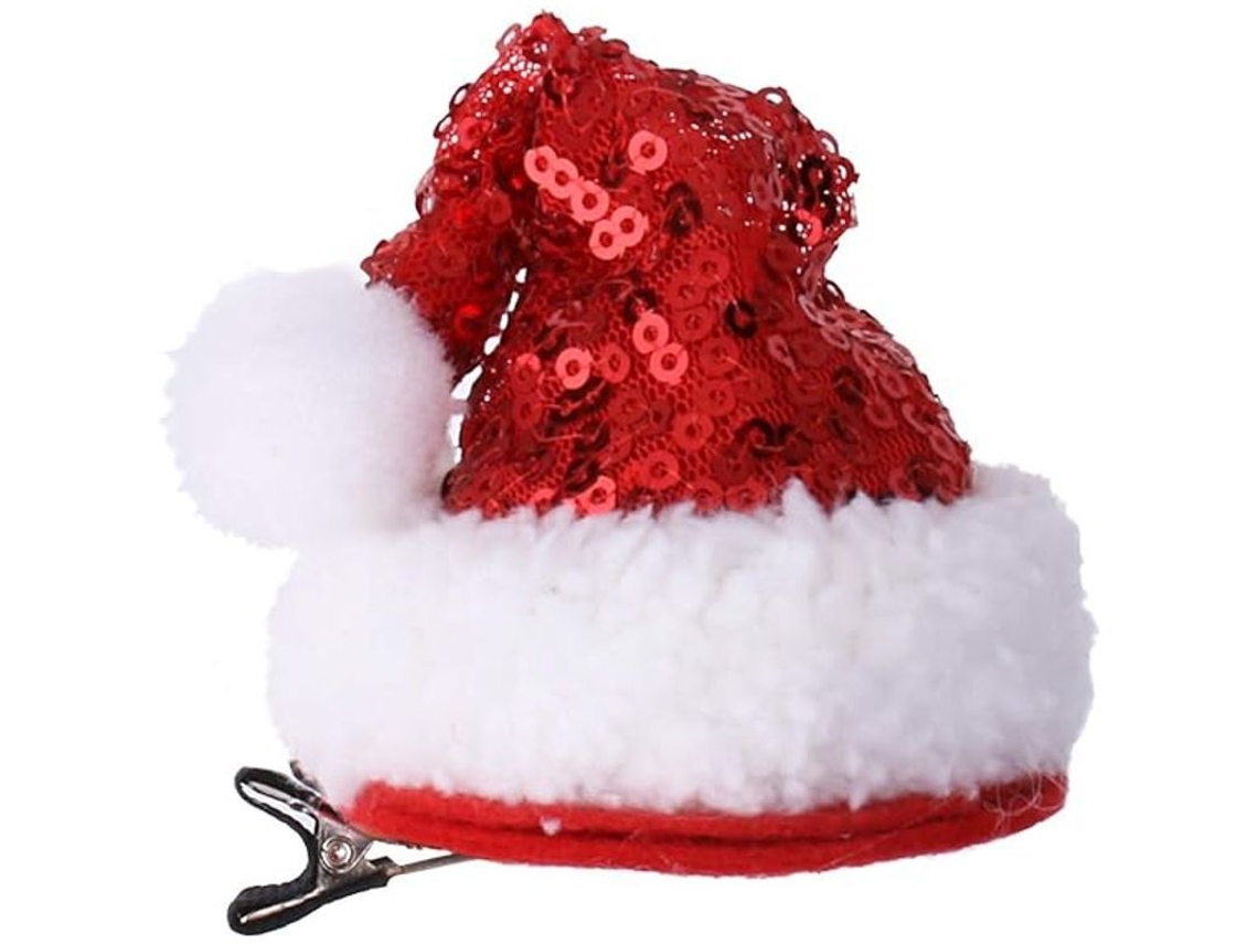 Pinza Para El Cabello Con Forma De Gorro De Papá Noel Para Decoración Navideña - Accesorio Para Niños Y Adultos