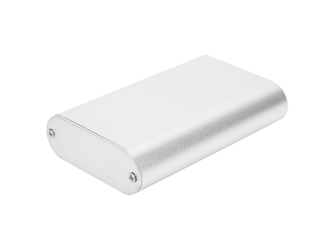 Omni-caja De Proyecto De Aluminio Mate Plata Estuche Para Reproductor De Coche 24x70x110mm