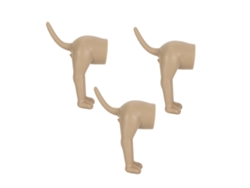 3pcs Tampa de Pasta de Dentes Rabo de Cachorro Defecando Silicone Engraçado Dispenser Caps
