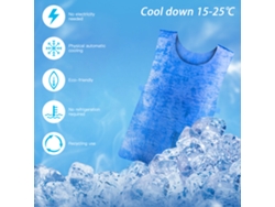 Colete De Resfriamento De Verão Sem Refrigeração Sem Eletricidade Com Pacote Frio Ajustável Para Trabalho Corrida Ciclismo