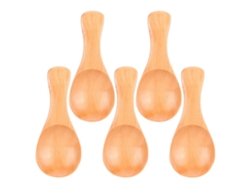 5 Cucharas Pequeñas De Madera Para Helado, Especias, Azúcar, Café Y Té - Utensilio De Cocina
