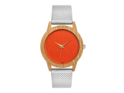 Reloj Analógico De Cuarzo Con Correa De Malla Clásico Para Mujer Y Hombre (plata)