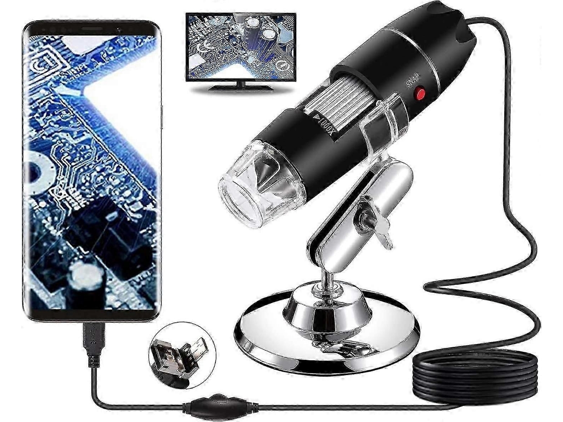 Microscopio digital USB, endoscopio portátil con aumento de 40x a 1000x.