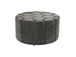Reposapies Poliester Mdf Gris 85x85x48cm
