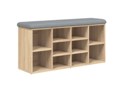 Maison Exclusive - Banco Zapatero Madera De Ingeniería Roble Sonoma 102x32x50 Cm
