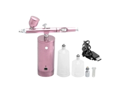 Kit De Aerógrafo Usb Portátil Recargable Con Compresor De 0,3 Mm Para Maquillaje, Efectos Especiales, Tatuajes Y Pintura.