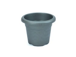 PLASTIKEN TERRA - Maceta Redonda Medida 20 cm 3L Antracita