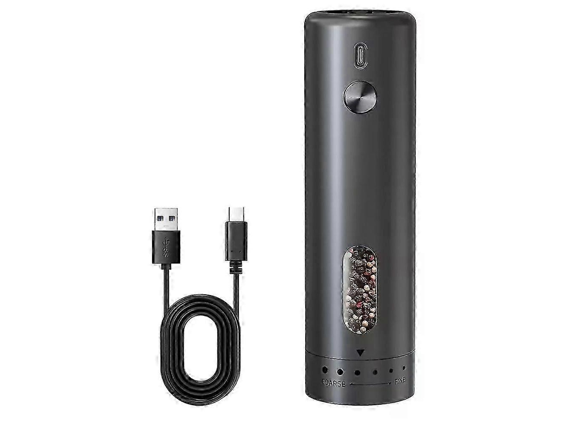 Molinillo de pimienta eléctrico, molinillo de sal y pimienta, ajuste de molienda, con luz LED, manejo con una sola mano. Rosewell