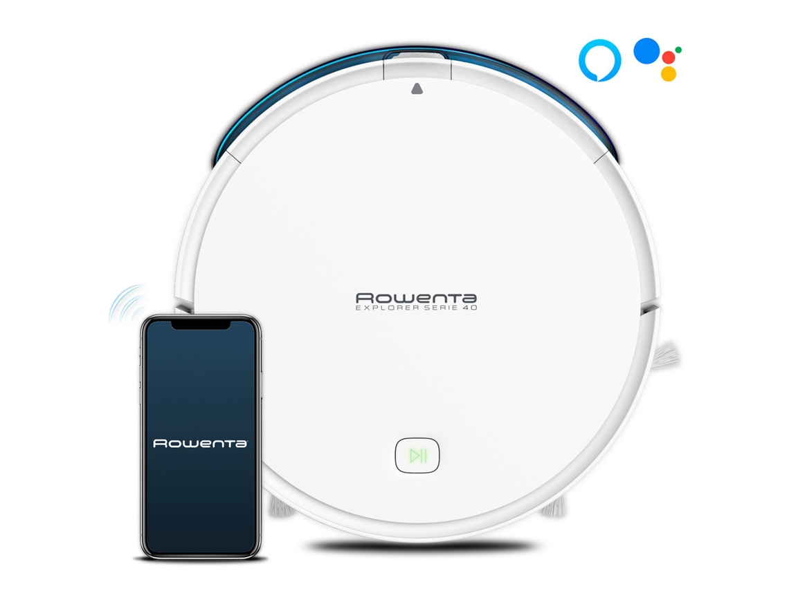 Robot Aspirador Rowenta Explorer Rr7267 0,44 L Sin Bolsa Blanco