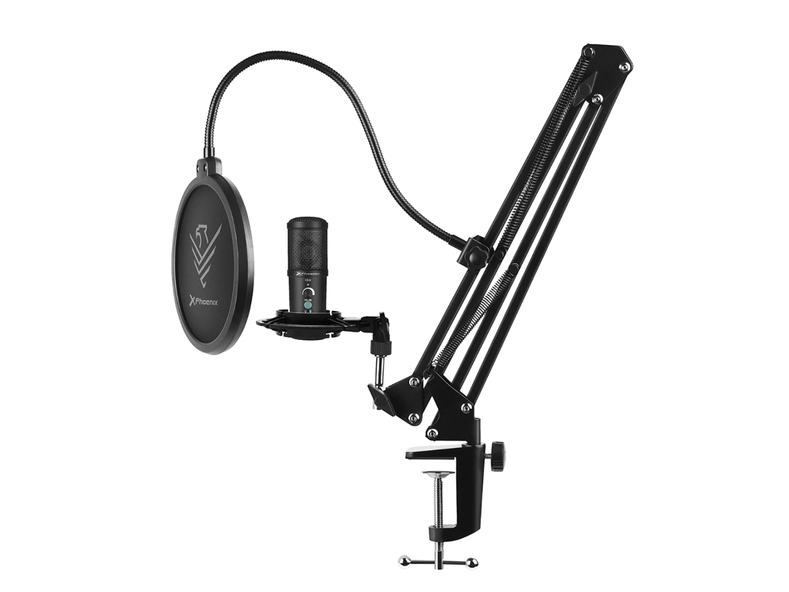 Micrófono con un Filtro Whock Filtro Usb Usb Phooenix Profesional Cardioid Condensor