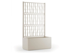 Jardinera Ethica rectangular 80 cm con enrejado de tiza STEFANPLAST
