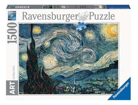 Puzzle RAVENSBURGUER Van Gogh: Noite Estrelada (1500 Piezas)