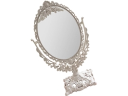 Espejo De Maquillaje A Domicile Relief Décoratif Beige En Matériau Synthétique Surface Claire Y