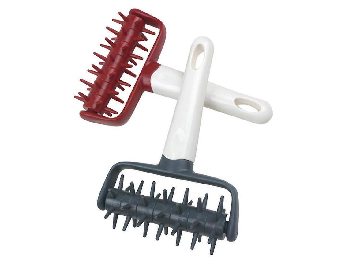 Kit De Herramientas Para Masa De Pizza Con 2 Rodillos Docker, Rojo, 19x12,5x3cm