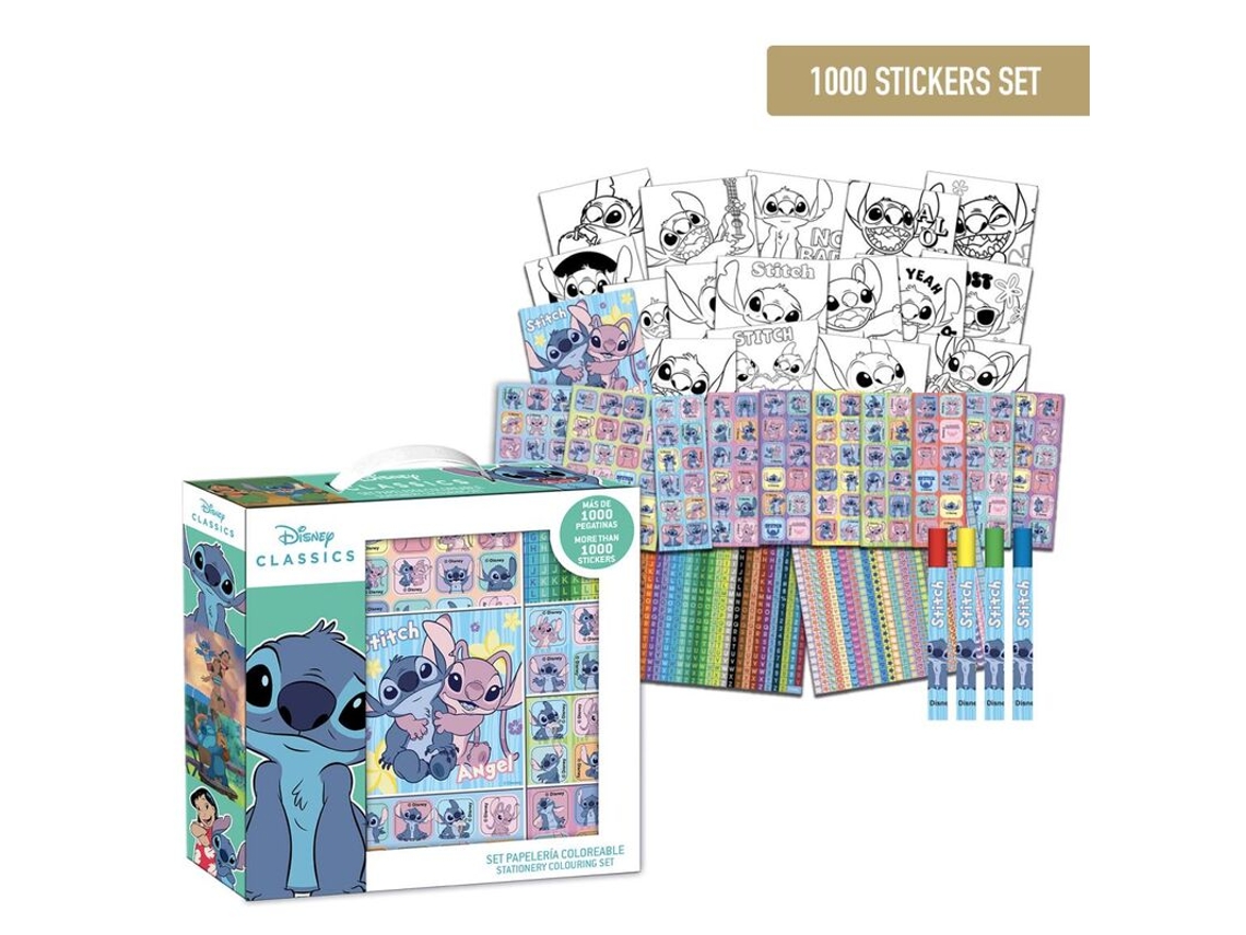 Set de pegatinas Disney Stitch 1000 piezas Cerdá