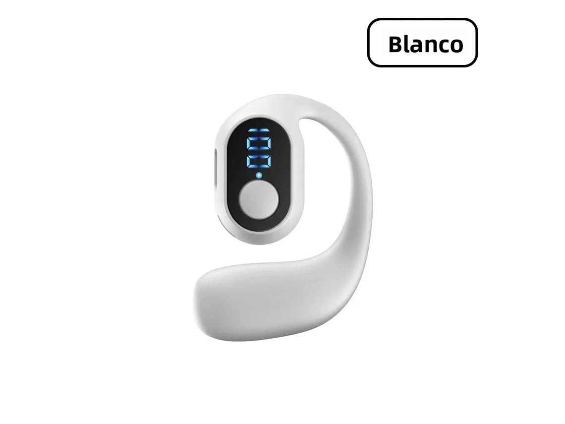 Fones de Ouvido Sem Fio MDUG Bluetooth 5.3 com Ganchos Auriculares, Mini, À Prova D'água, Controles e Microfone