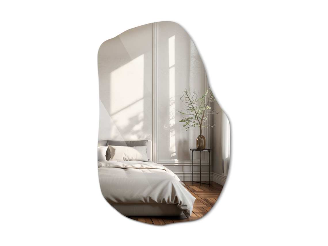 Espejo De Pared Irregular Sin Marco Tulup (100x65 Cm)