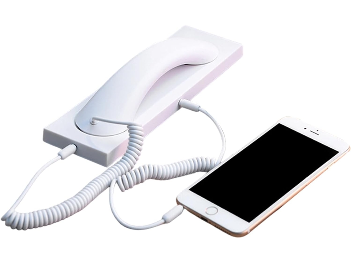Teléfono Retro Con Conector Fijo Y Reducción De Ruido, 3,5 Mm | Teléfono De Regalo