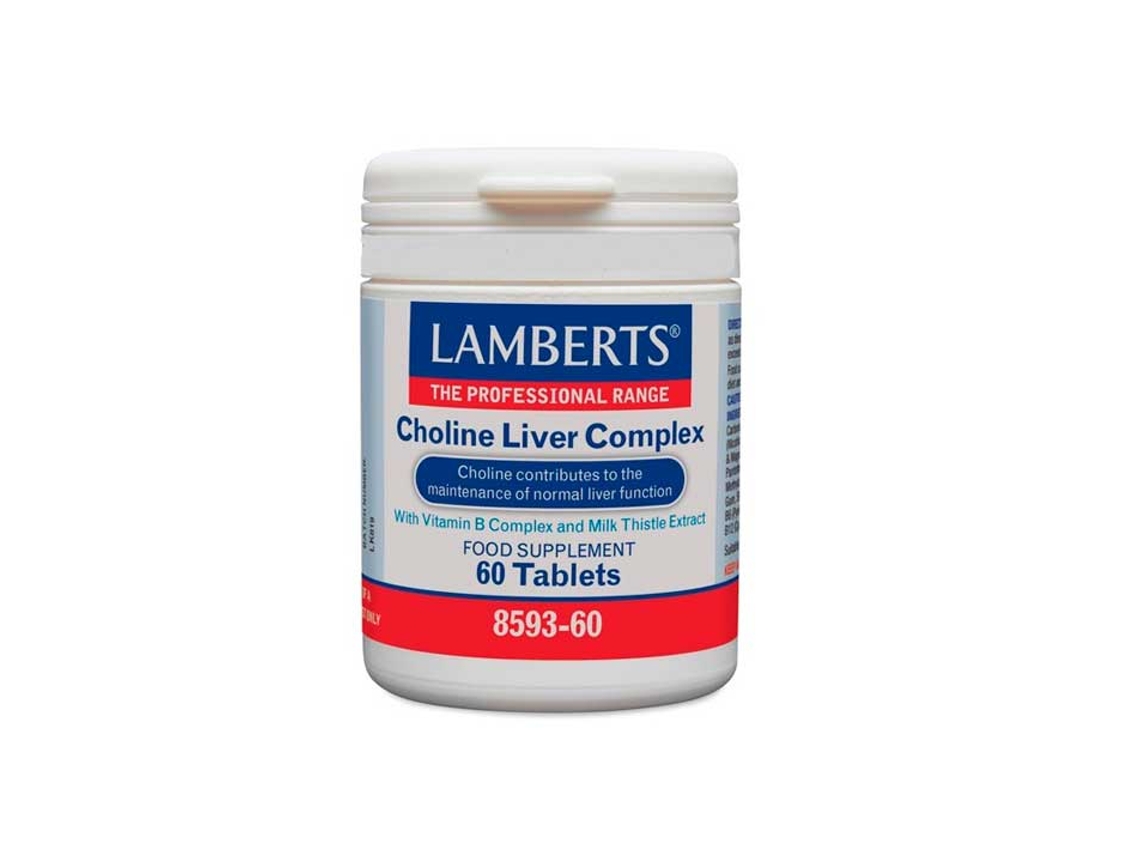 Complemento Alimentar LAMBERTS Choline Liver Complex (60 cápsulas)