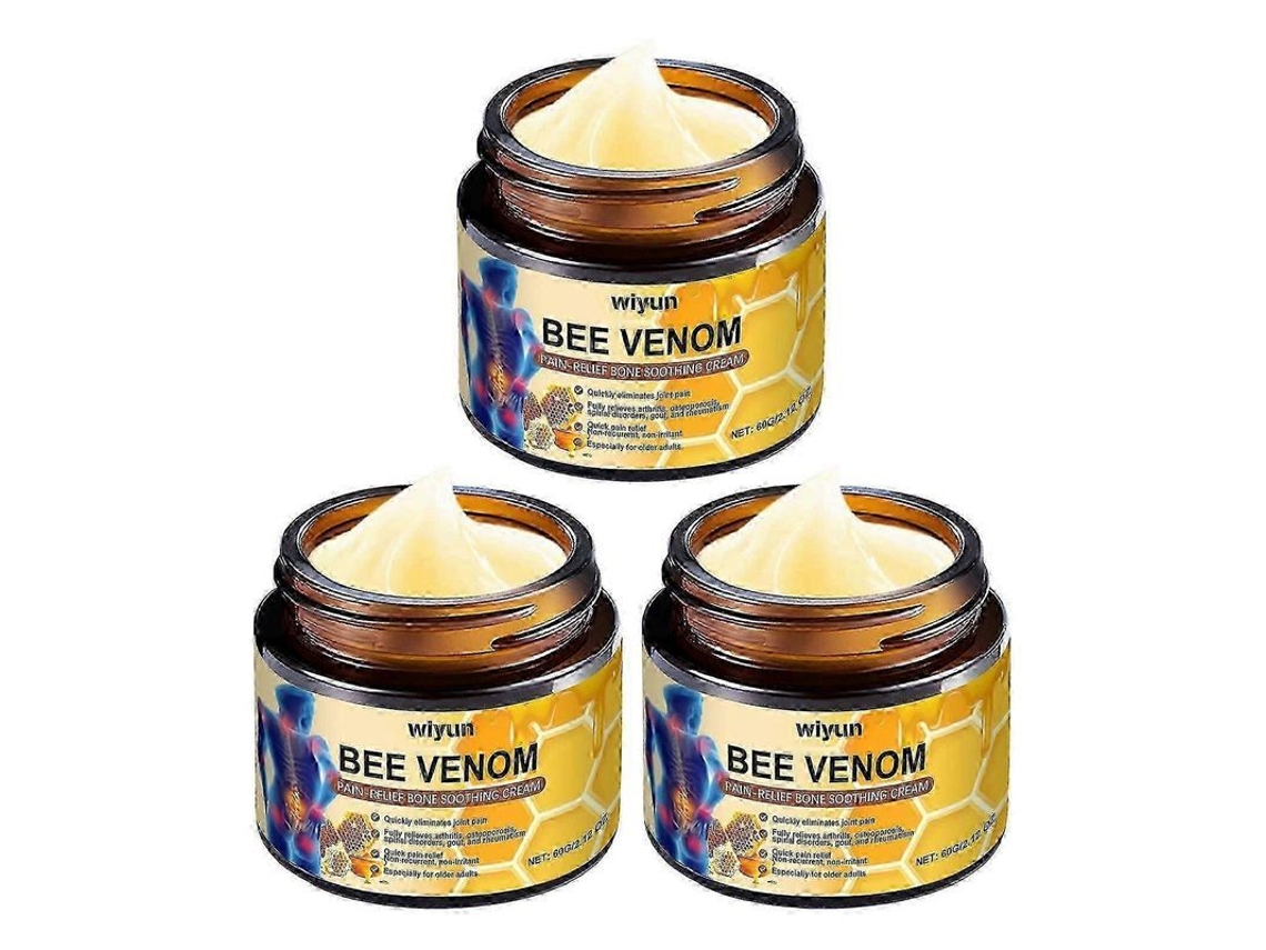 Crema Terapéutica Con Veneno De Abeja Para El Alivio Del Dolor En Articulaciones, Cuello, Cintura Y Rodillas.