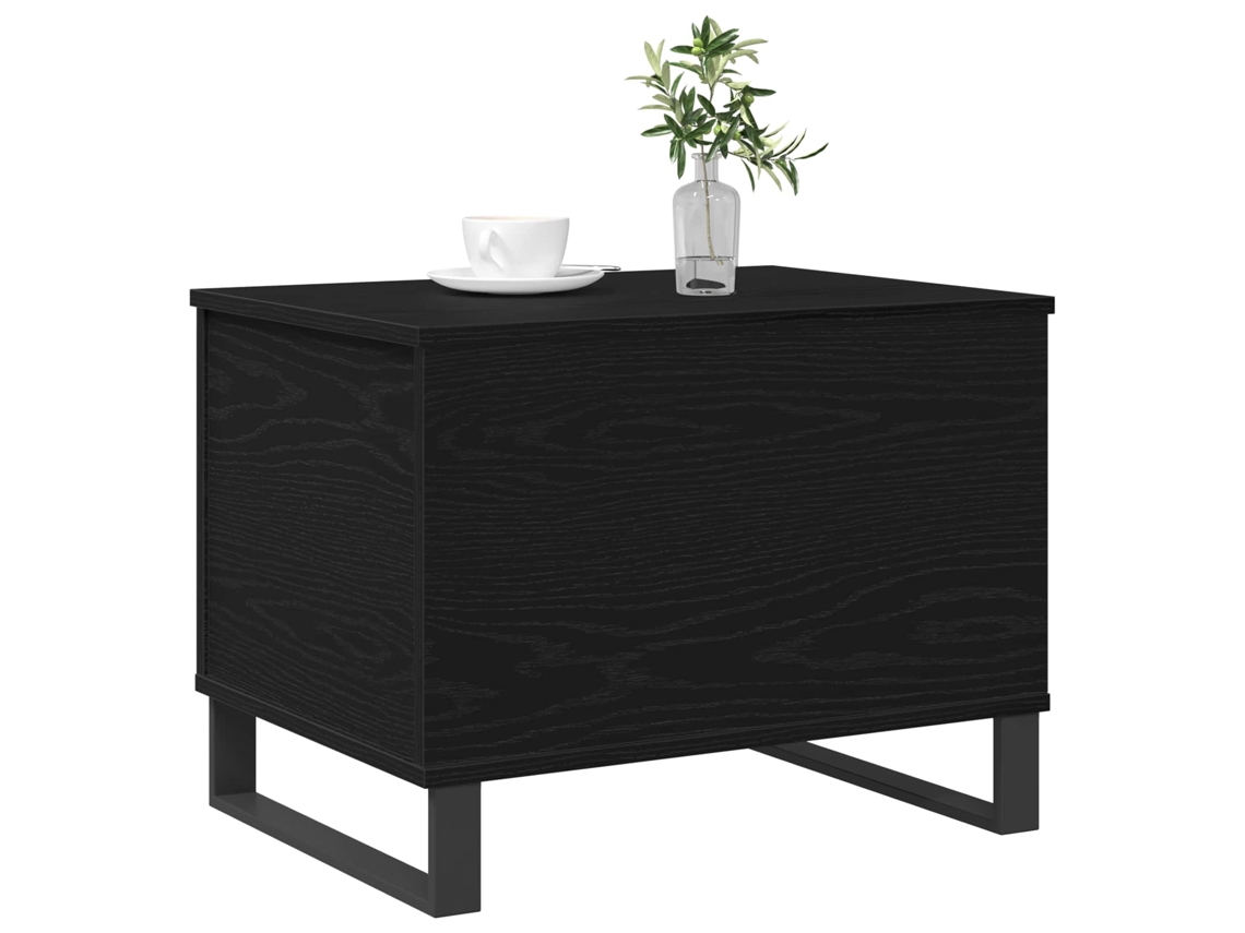 Mesa de centro HARLANV1 en roble negro, 60x44,5x45 cm.