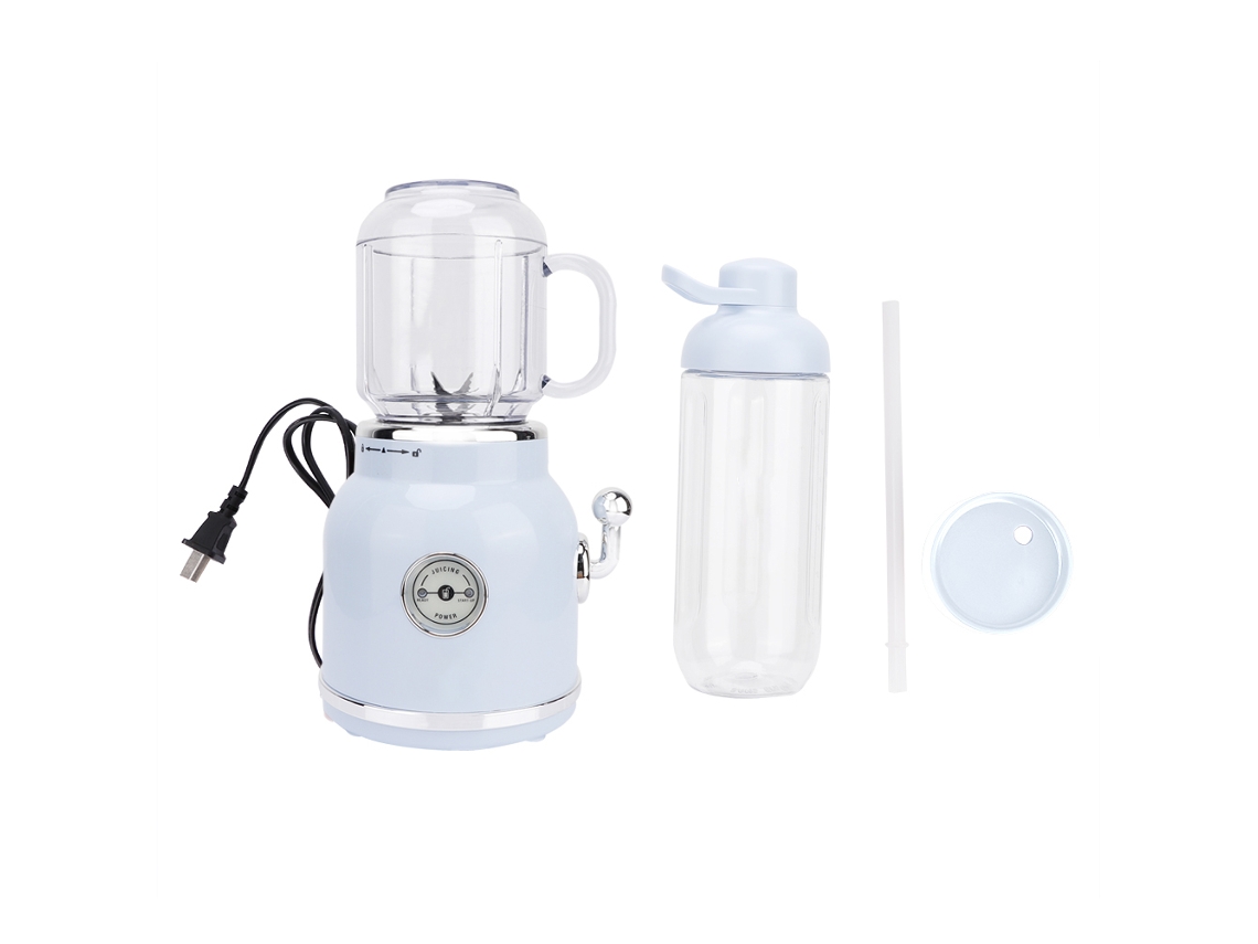 RNEMITERY Exprimidor Eléctrico para Frutas Máquina de Jugos para Cocina Doméstica 220V (Azul)