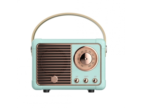 Altavoz Bluetooth hm11 clásico retro audio compatible sonido estéreo portátil decorativo mini viaje reproductor de música azul