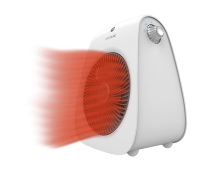 Calefactor Eléctrico ReadyWarm 2000 Max Force White,Termoventilador 2000 W de potencia, 3 modos de funcionamiento, 2 niveles de potencia, 20 m2 CEC...