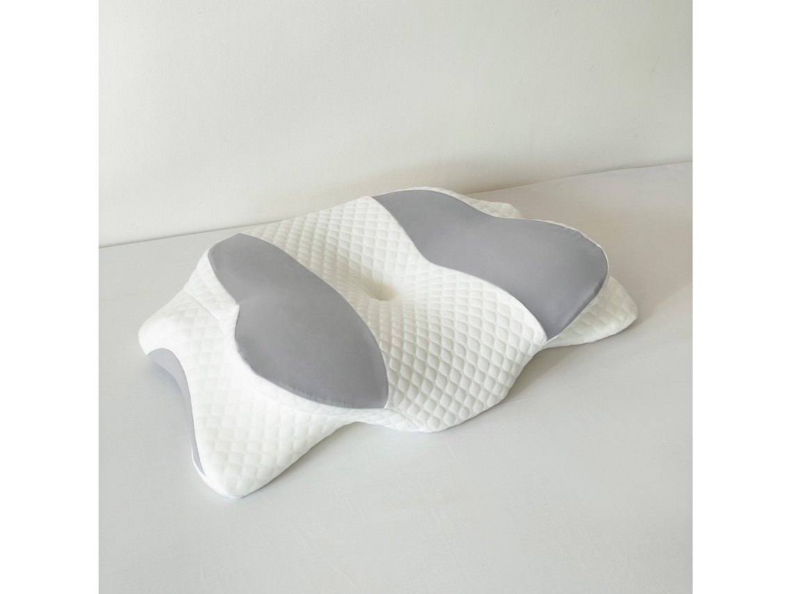 Almohada De Espuma De Memória Mariposa Adulto, Protege Cuello Alta, No Collapsa, Retorno Lento, Almohada Z - Gris Nieve