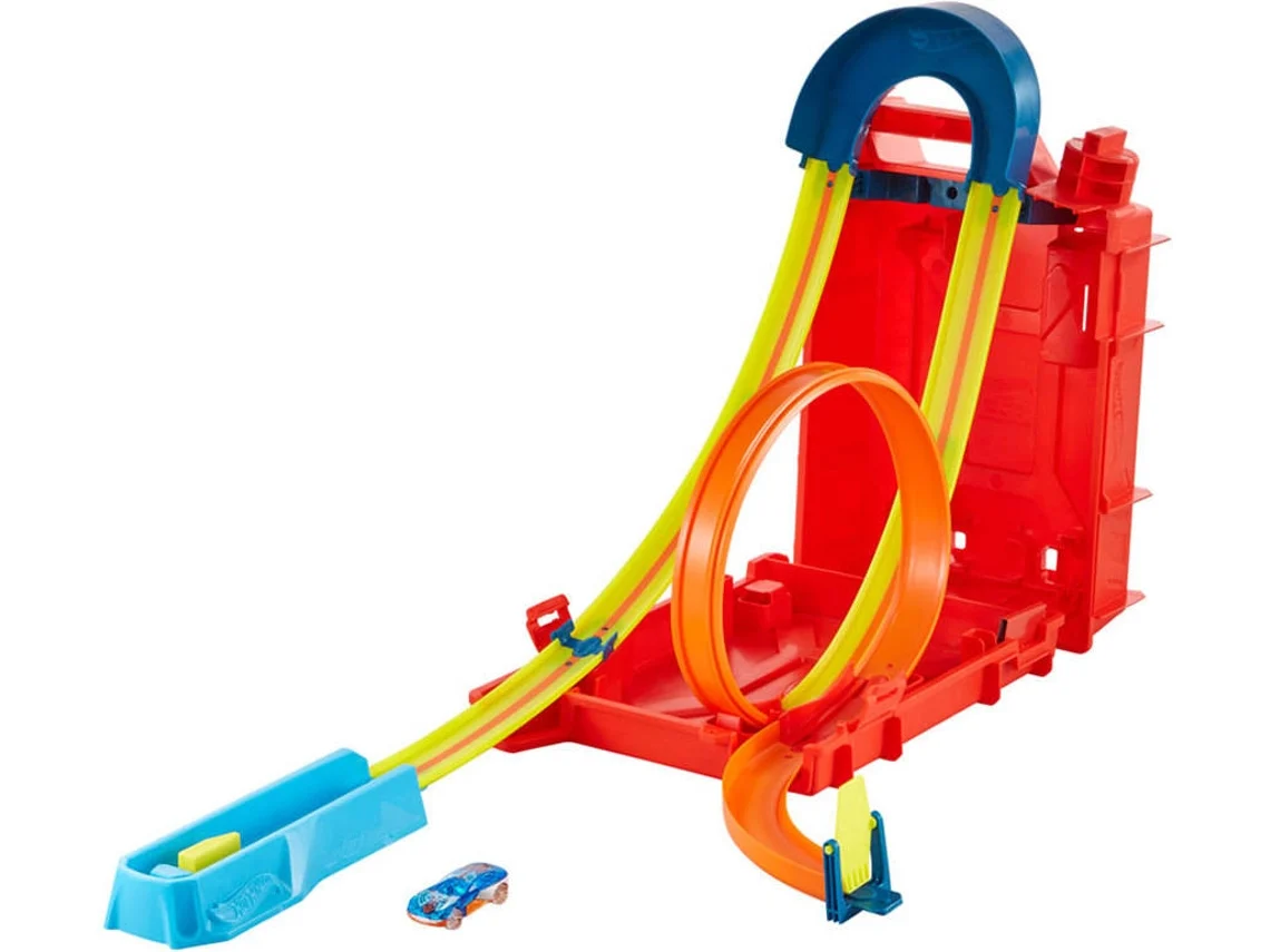 Coche HOT WHEELS Track Builder Caja Bidón de Gasolina (Edad Mínima: 6 Años - 36 x 12 x 25,5 cm - Artículo Surtido)