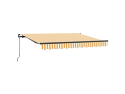 Maison Exclusive - Toldo Retráctil Manual Amarillo 250 X 200 Cm Tela