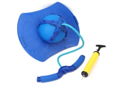 Juguete De Salto Para Niños Pelota De Ejercicio Bounce Space Con Pedal Y Mango De Cuerda Azul