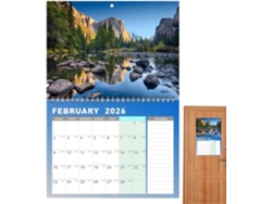 Calendario De Pared Anual, Calendario De Pared Mensual 2025, Estético | Organizador Planificador Familiar