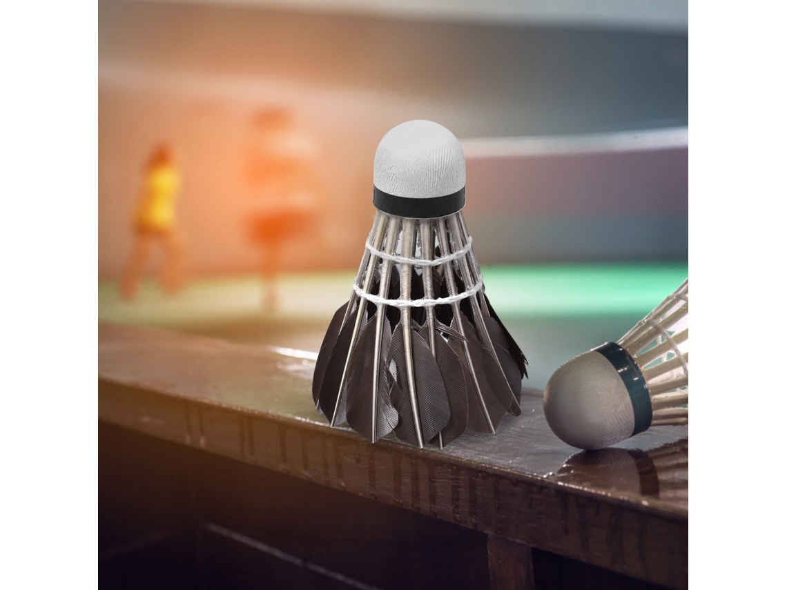 Yncm-12 Piezas De Plumas De Pato De Barril Para Bádminton, Volantes, Bolas Para Pájaros, Para Entrenamiento Deportivo En Interiores Y Exteriores.