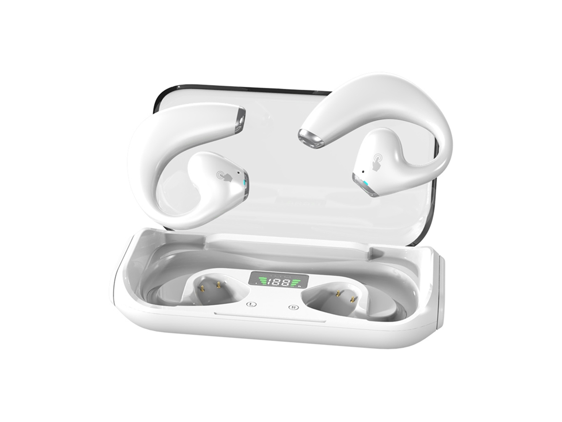 Auriculares Deportivos Inalámbricos Bt5.3 Con Gancho Para La Oreja, Resistentes Al Sudor, Con Cancelación De Ruido Ambiental (enc) De Baja Latencia Y Estuche De Carga.
