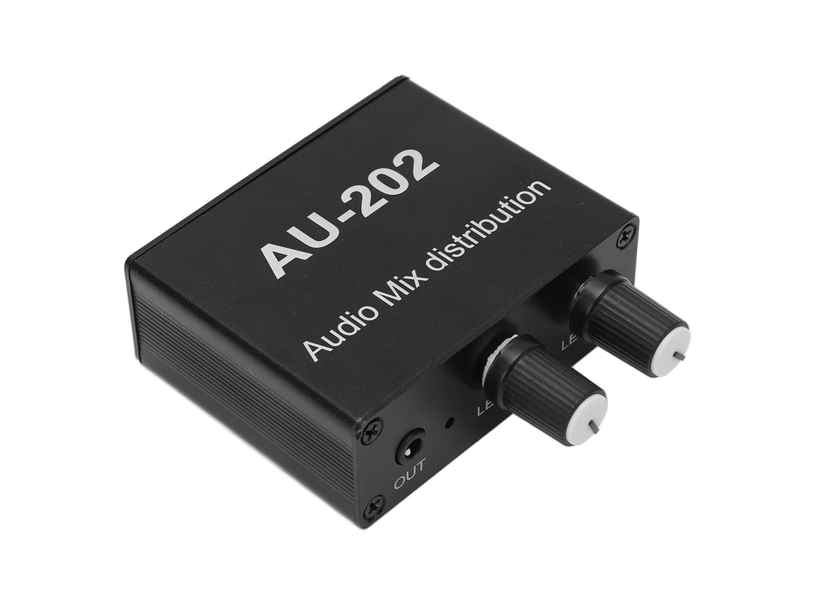Mezclador De Audio Con 2 Entradas Y 2 Salidas, Convertidor, Caja De Conmutación, Control Y Amplificación.