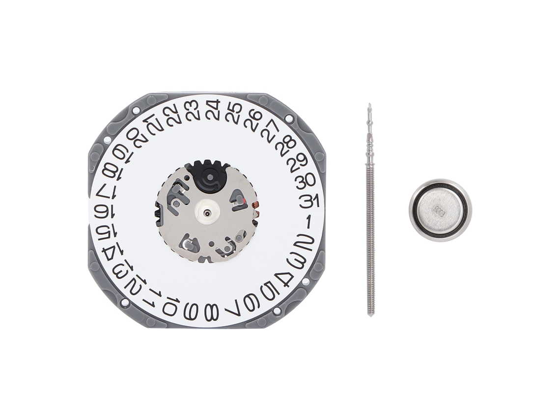 Pieza De Repuesto Para Movimiento De Reloj De Cuarzo Profesional Vj52 Con Batería Sr621sw Incluida.