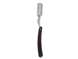 Navaja De Afeitar Recta Para Hombres Con Mango De Madera, Afeitadora De Cejas Y Barba Plana (3)