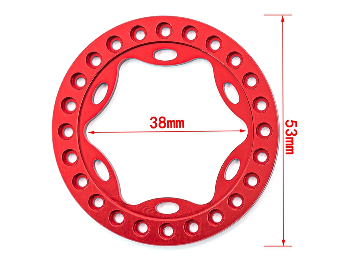 Anillo De Llanta De Repuesto Para Llantas Beadlock Rc (4 Piezas) Compatible Con Coches Rc 1/10 Trx4 Scx10 90046 90047 Con Llantas De 1,9 Pulgadas.