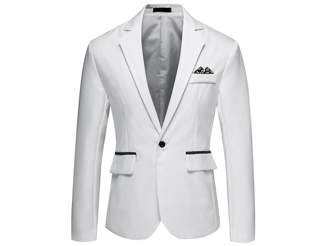 2026-chaqueta Casual Para Hombre Mystdiy Con Un Botón Y Solapa De Escote, Estilo Juvenil Y Popular, Corte Slim