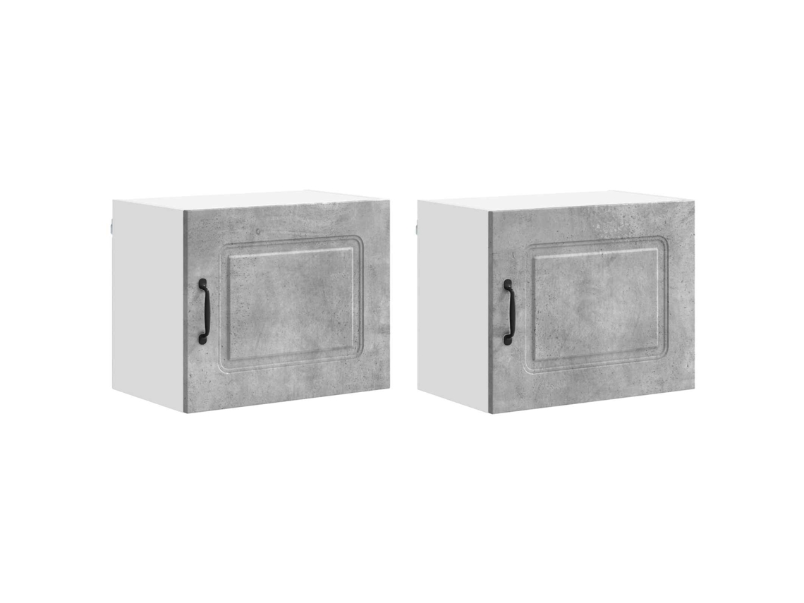 Conjunto de 2 armarios de cocina MAISON EXCLUSIVE en gris 50x31x40 cm